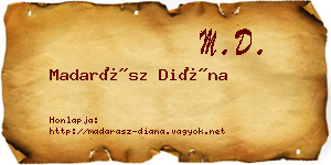 Madarász Diána névjegykártya